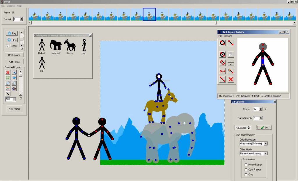 Free Stick Figure Animator - Pivot