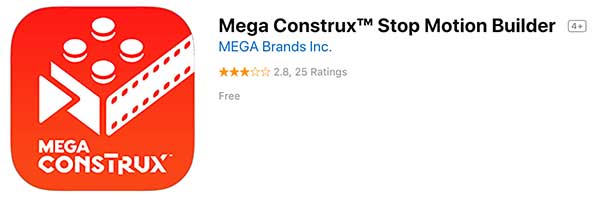 Mega Construx™ Stop Motion Builder app