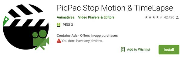 PicPac stop motion app