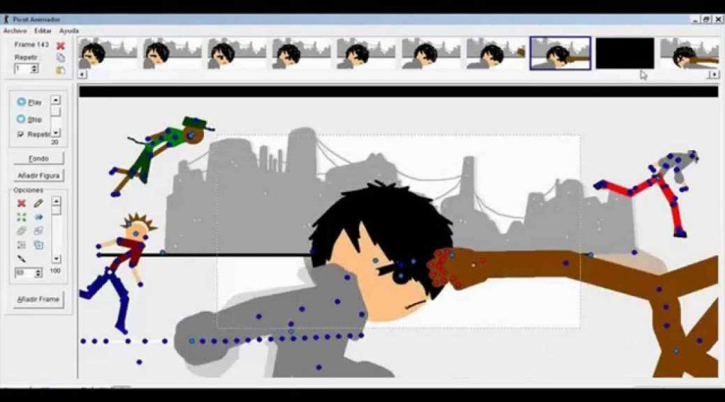 Free Stick Figure Animator - Pivot