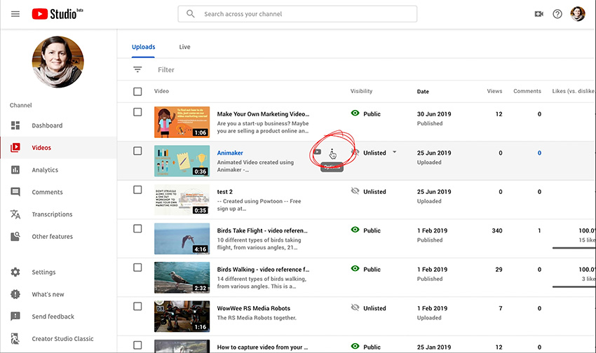 How to download your own video from your YouTube channel 3